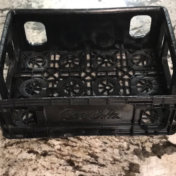 Coca Cola Other - Vintage Coca Cola black plastic crate carrier